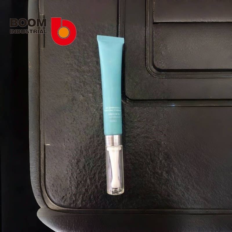 19-diameter tube, offset, long nozzle, beaded, silver-plated, long cap