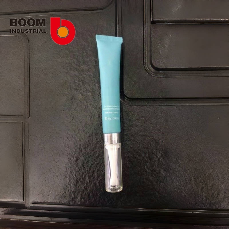 19-diameter tube, offset, long nozzle, beaded, silver-plated, long cap