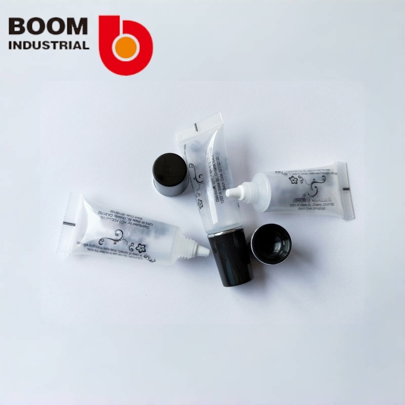 19 Diameter Transparent Tube with Silver Stamped Double Tall Cap