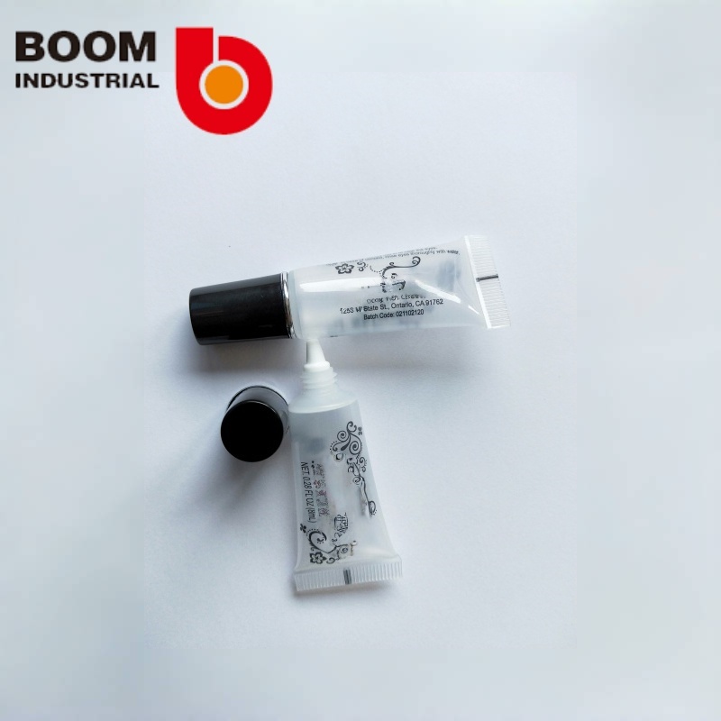 19 Diameter Transparent Tube with Silver Stamped Double Tall Cap