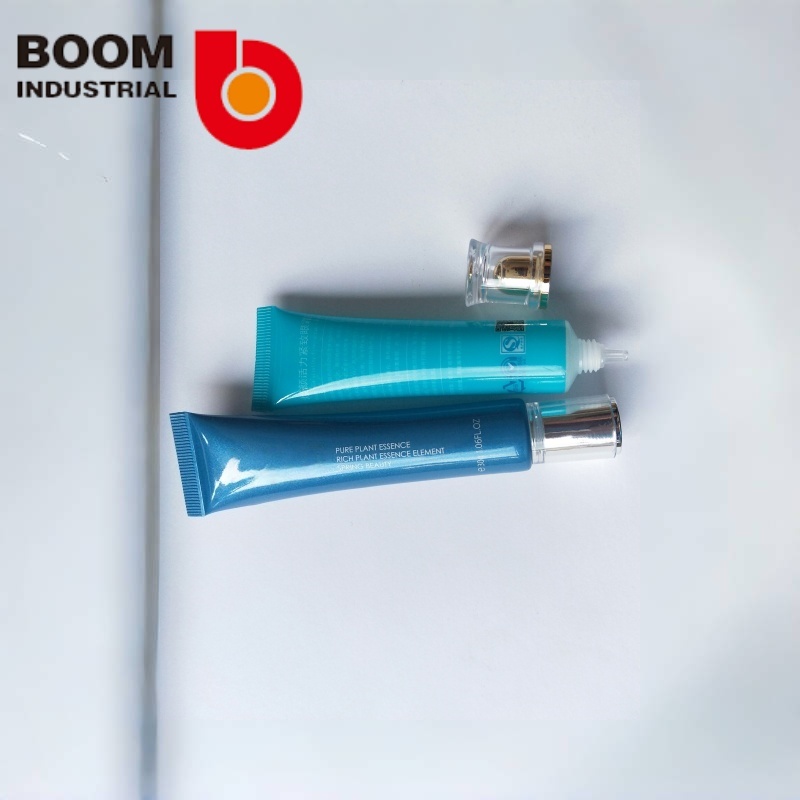 22 diameters colored pearlescent tube, silkscreen + hot stamping, with transparent acrylic electroplated gold screw cap