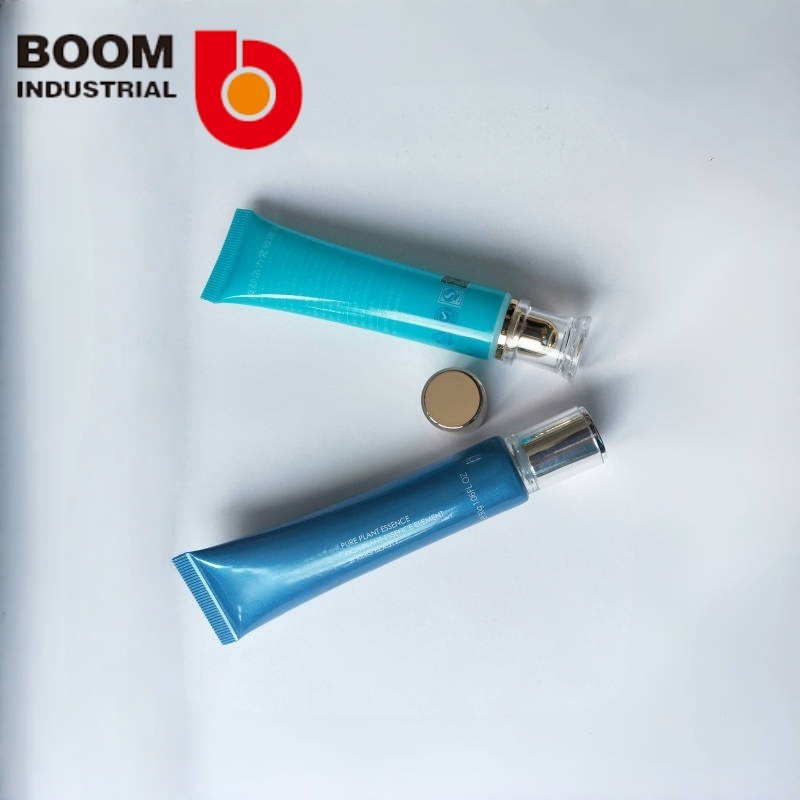 22 diameters colored pearlescent tube, silkscreen + hot stamping, with transparent acrylic electroplated gold screw cap