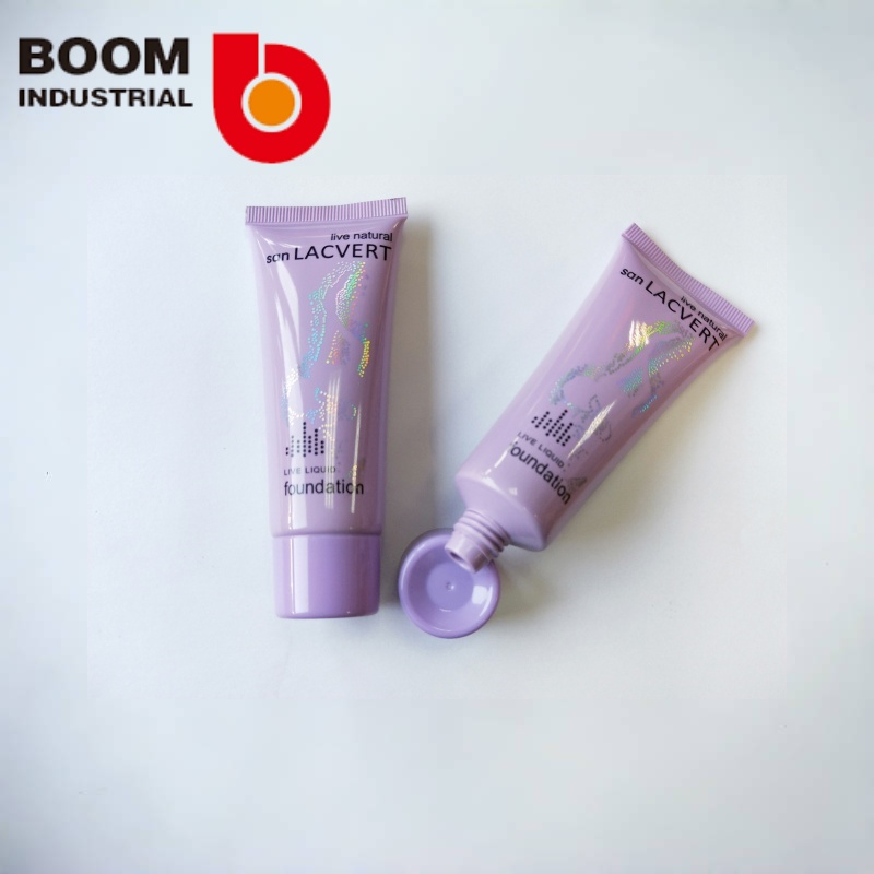 30 Colored tubes with offset printing + hot stamping, with colored screw caps