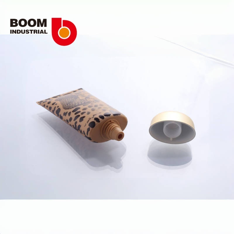 35mm diameter oval tube with silk screen printing and electroplated gold-colored edge cap