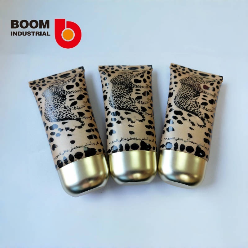 35mm diameter oval tube with silk screen printing and electroplated gold-colored edge cap