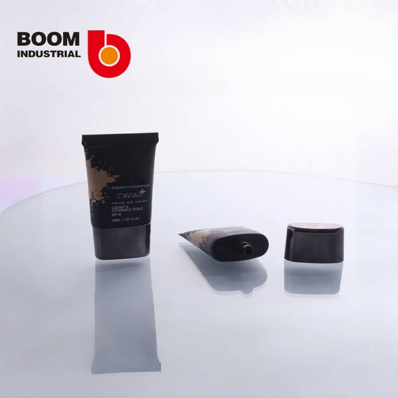 35 oversized black tube, silk screen printing, with electroplated flat cap