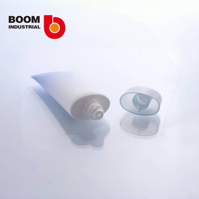 40mm diameter oval tube, offset printing + hot stamping, gradient color, with semi-transparent color-coordinated screw cap.