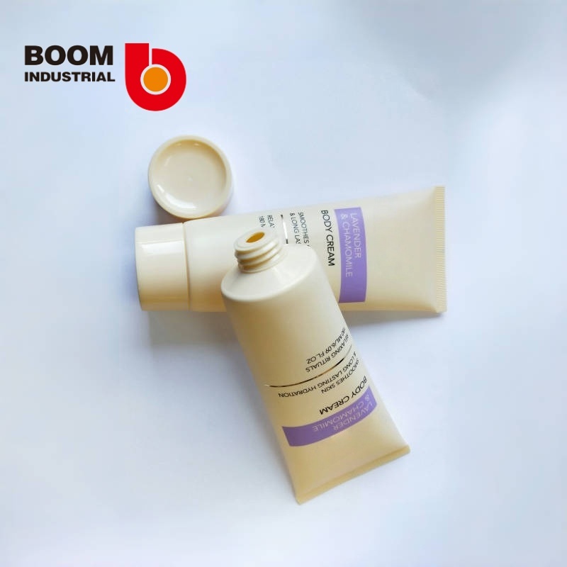 45mm diameter colored tube with silver and gold hot stamping, with colored screw cap