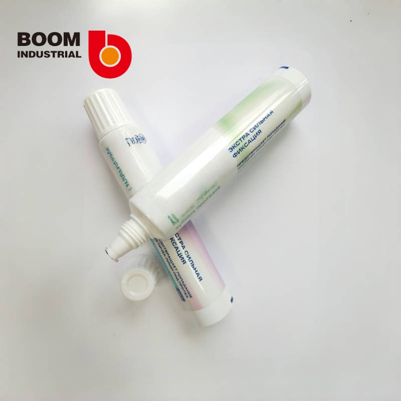 D25 250um white sheet material  Offset printing Glossy varnish Pointed spout Shoulder Striped screw cap