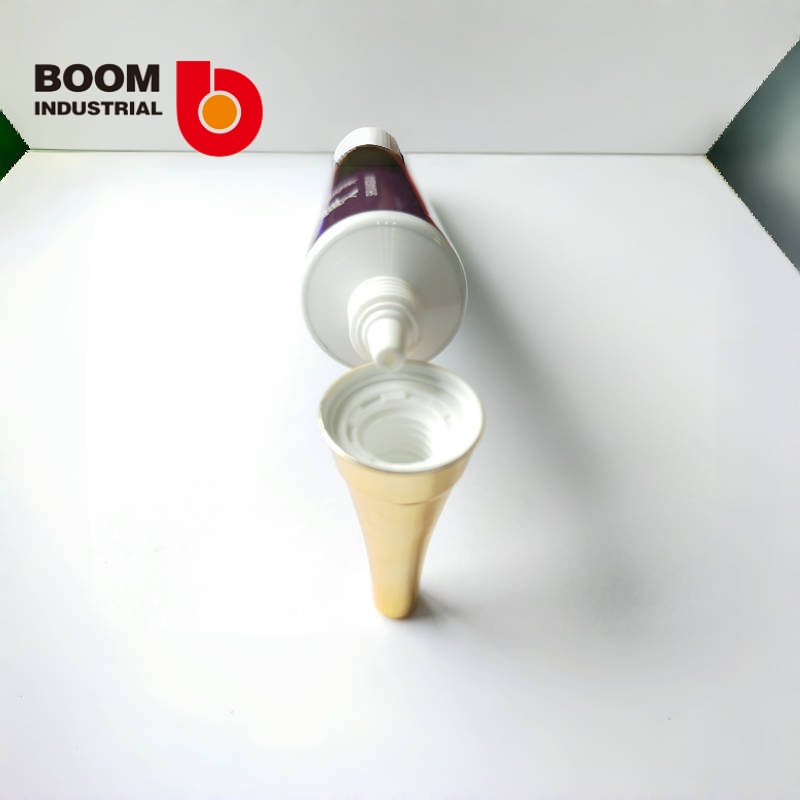 D25 250um white sheet material, connected pointed tip, offset printing, with electroplated gold horn cover