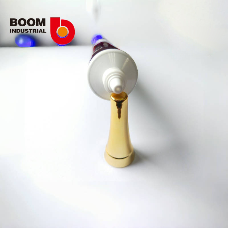 D25 250um white sheet material, connected pointed tip, offset printing, with electroplated gold horn cover