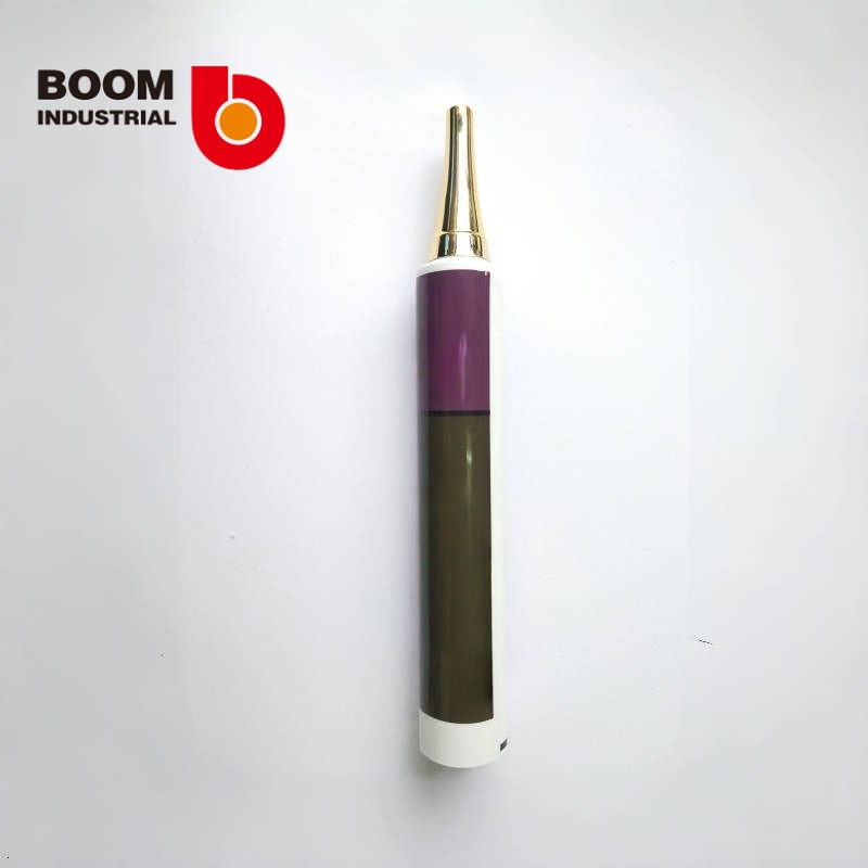 D25 250um white sheet material, connected pointed tip, offset printing, with electroplated gold horn cover