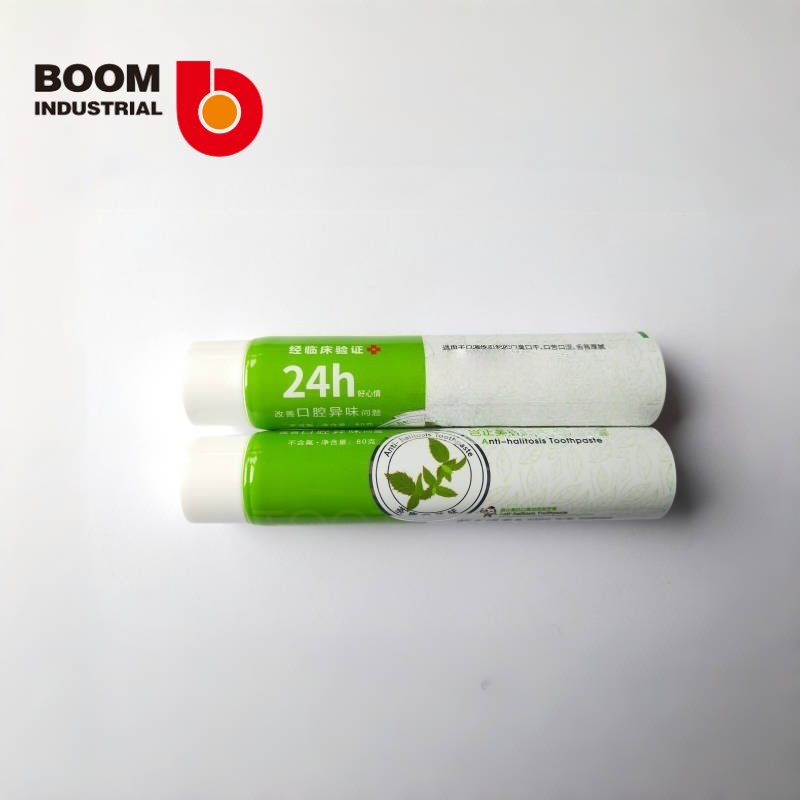 D30 250um white sheet material, offset printing + hot stamping, with glossy screw cap