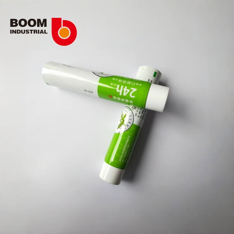 D30 250um white sheet material, offset printing + hot stamping, with glossy screw cap