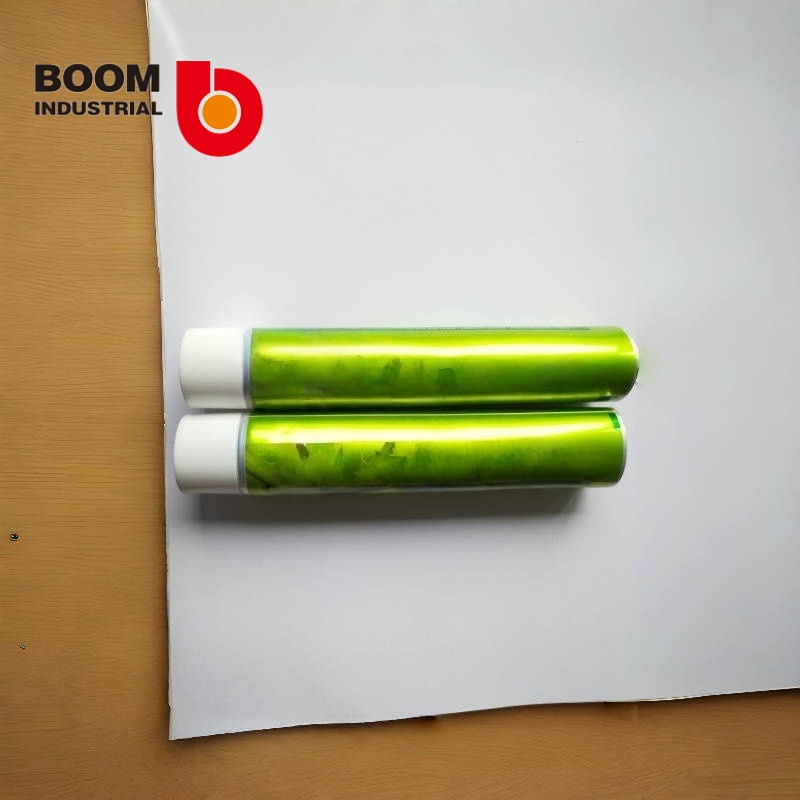 D32 250um silver foil sheet, aluminum leakage process, glossy oil with vertical stripes, screw cap