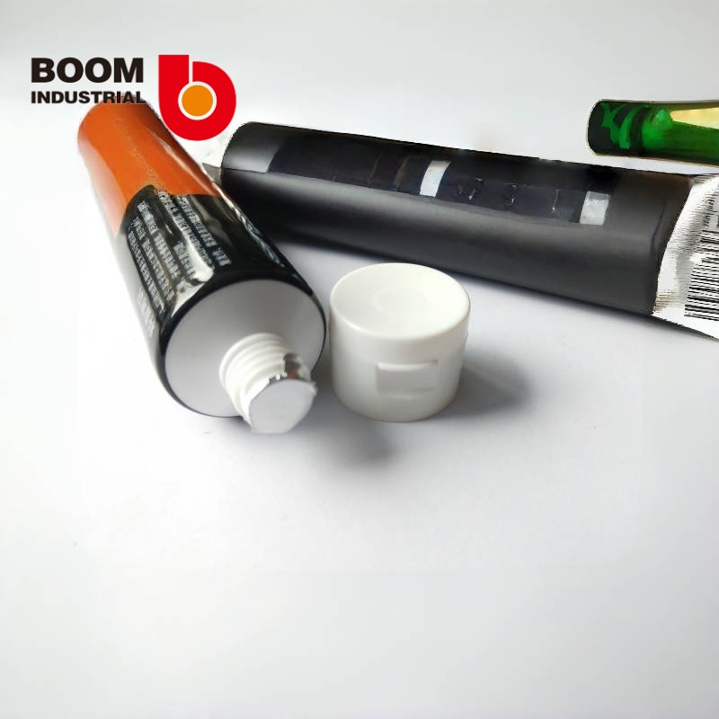 D32 250 silver sheet material, offset printing, aluminum leak process, with flip cap