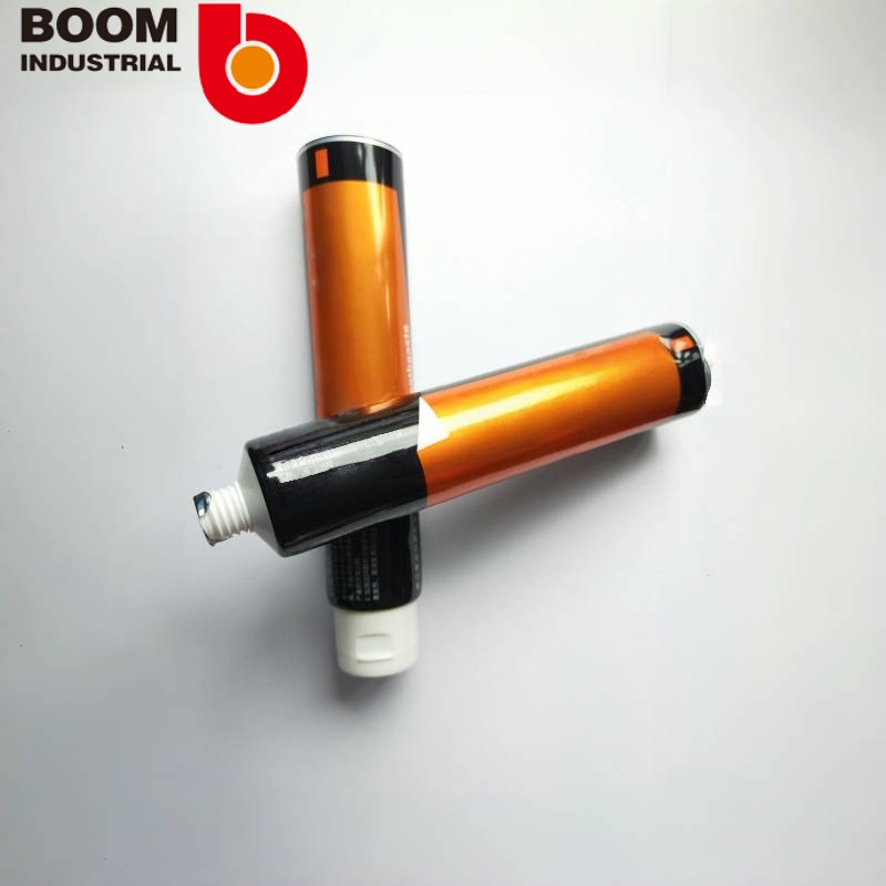 D32 250 silver sheet material, offset printing, aluminum leak process, with flip cap