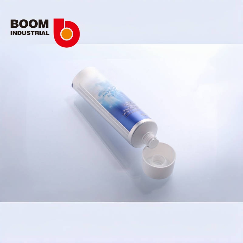 D35 aluminum-plastic composite soft tube 250um silver foil sheet offset printing glossy varnish glossy screw cap