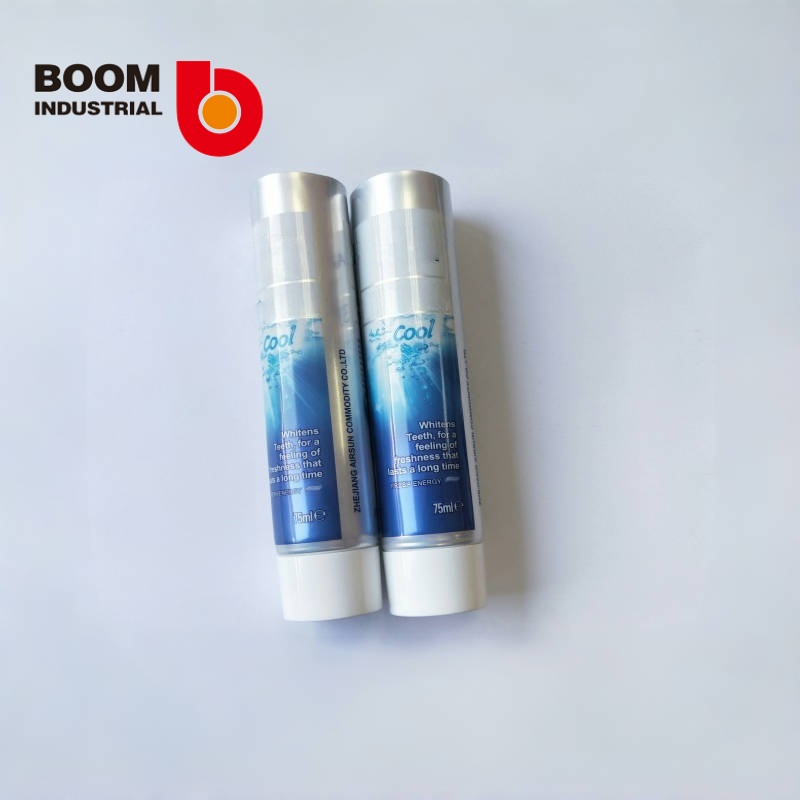 D35 aluminum-plastic composite soft tube 250um silver foil sheet offset printing glossy varnish glossy screw cap