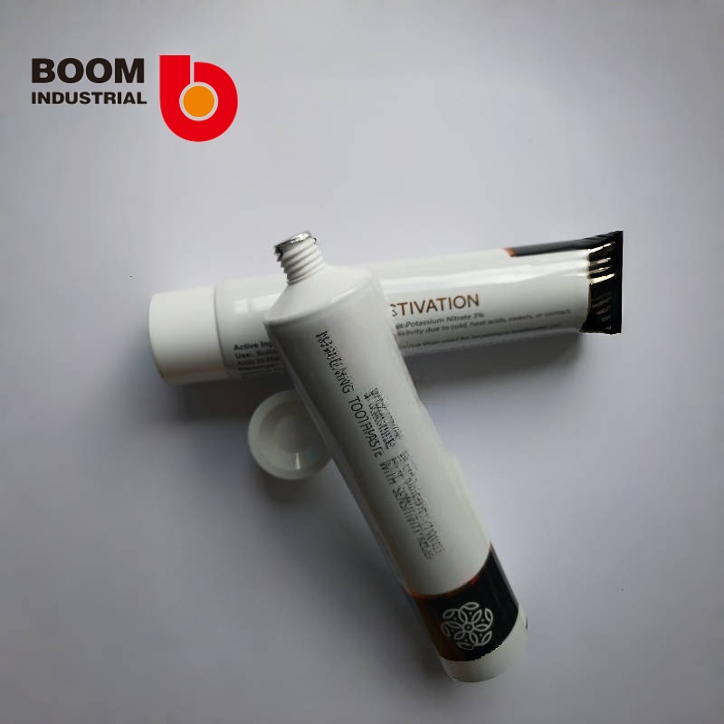 D38 270um white sheet material Offset printing + hot stamping with glossy finish and large screw cap