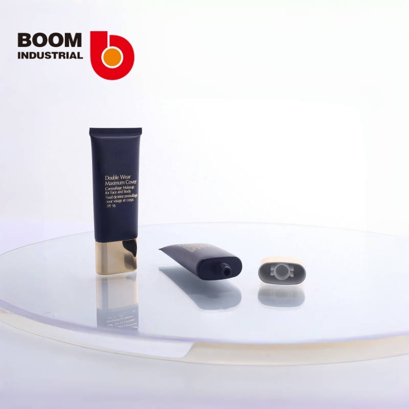 Colored tube – 30 oversized with electroplated gold flat cap