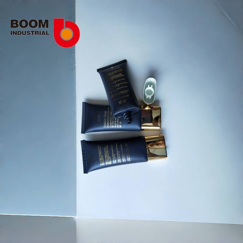 Colored tube – 30 oversized with electroplated gold flat cap