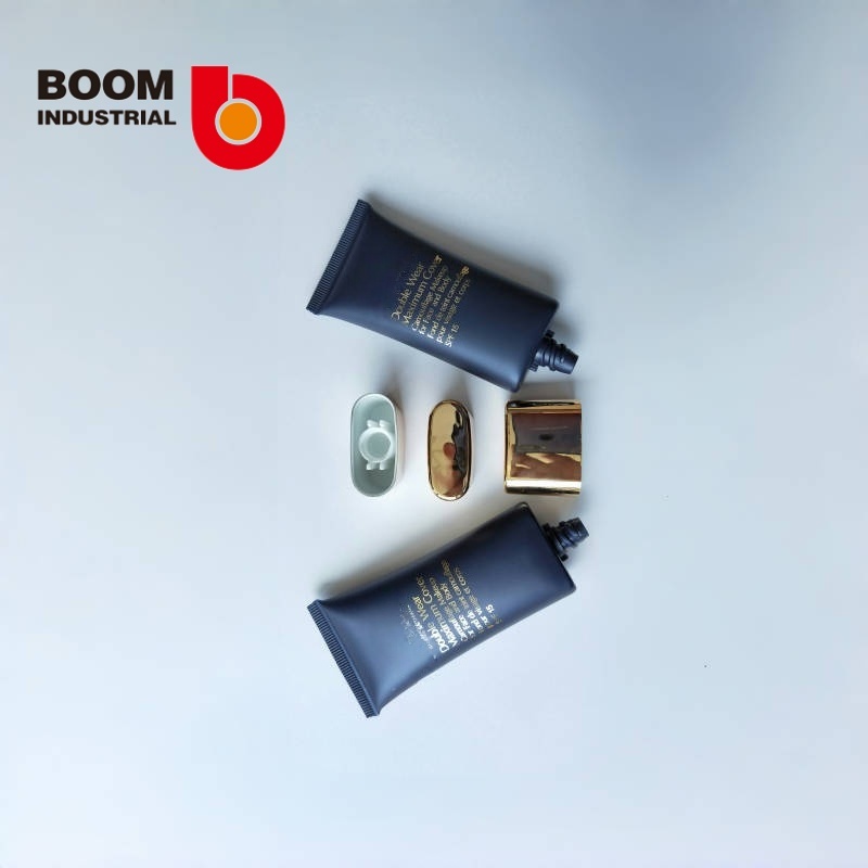 Colored tube – 30 oversized with electroplated gold flat cap